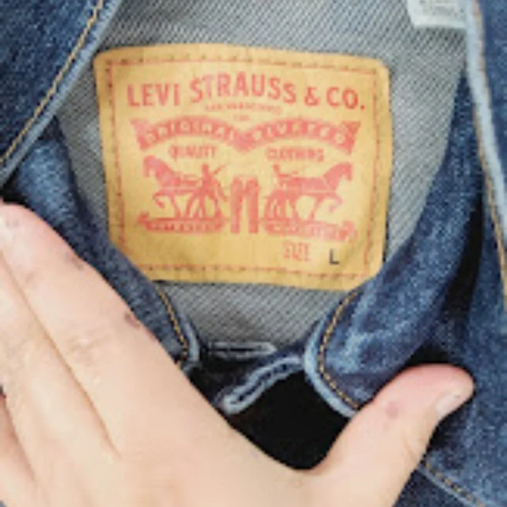 Levi's Men's Blue Denim Long‎ Sleeve Classic Button-Front Trucker Jacket Size L - Picture 6 of 7